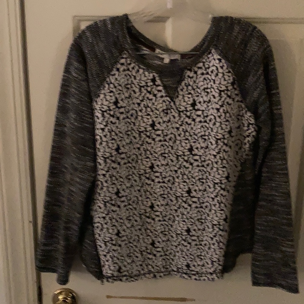 Jolt sweatshirt top large with zippers black